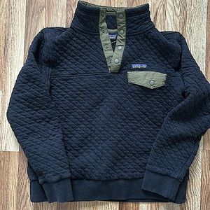 Patagonia Gray Quilted Snap-T Pullover